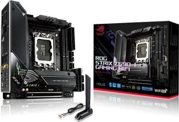 Asus Rog Strix Z690-I Gaming Wi-Fi Intel LGA1700 DDR5 Mini ITX Anakart - Image 1