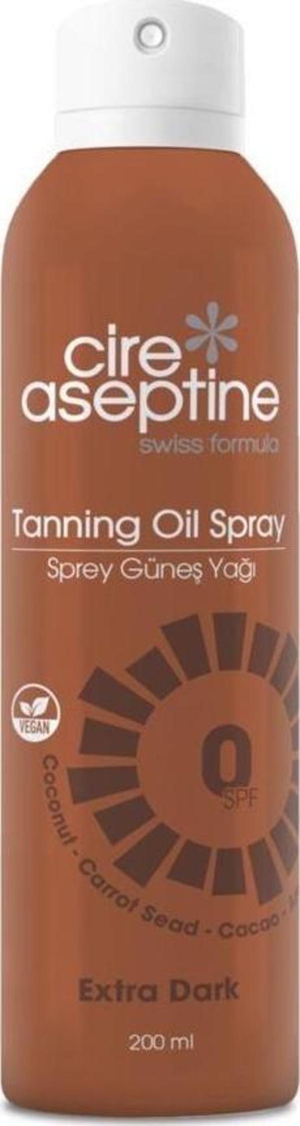 Cire Aseptine Tanning Oil Spray 0 SPF 200ML - Image 1