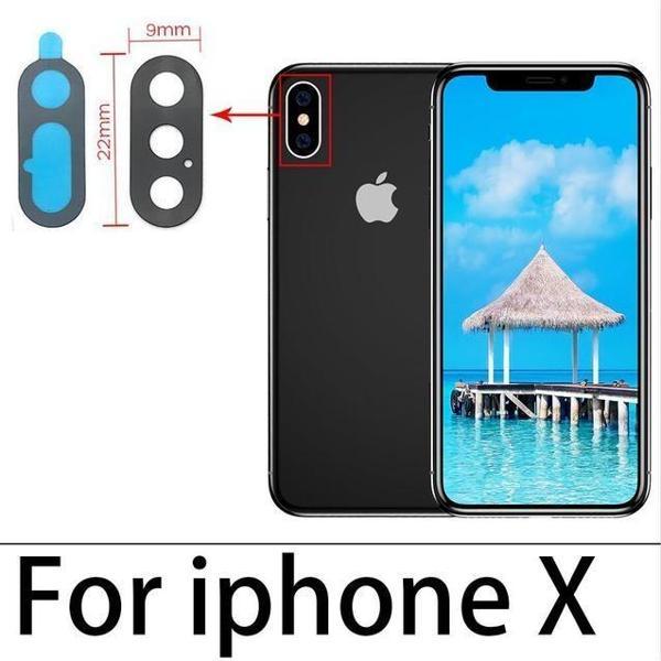 Tkgz İphone X Arka Kamera Camı Lens Yapışkanlı - Image 1