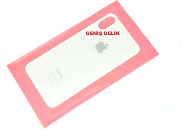 Tkgz İphone X Arka Pil Batarya Kapağı (CAM) BEYAZ - Image 1