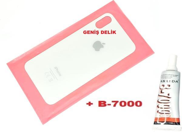 Tkgz İphone X Arka Pil Batarya Kapağı (CAM+B-7000) BEYAZ - Image 1