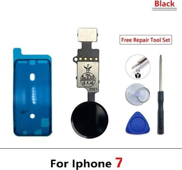 Tkgz iphone 7 home tuşu Toz Batnı Tamir seti Tıkım SİYAH - Image 1