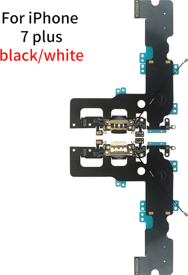 Tkgz İphone 7 PLUS FULL Şarj Soketi (SİYAH) - Image 1