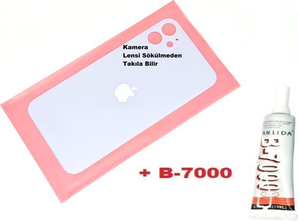 Tkgz İphone 11 Arka Pil Batarya Kapağı (CAM+B-7000) MAVİ - Image 1