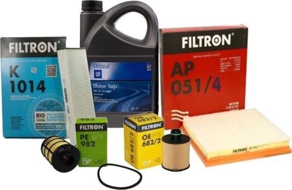 Filtron Opel Astra H (1.3) Dizel Ufi Tipi Periyodik Bakım Seti Gm 5W30 4Lt (Fıltron) - Image 1