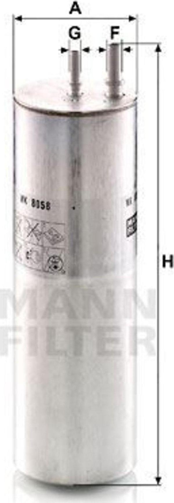 Mann Wk8058 Mazot Filtresi 15- T6 2.0Tdı - Image 1