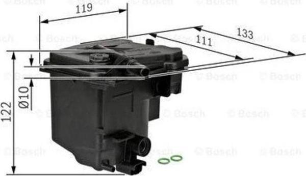 Psa Peugeot/Cıtreon 190195 Mazot Fıltresı 206 207 307 308 407 Partner / C3 C4 / Fıesta Cb 180 - Image 1