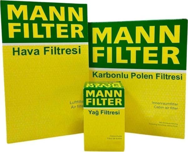 Mann Fılter Skoda Octavia 1.2 1.4 Tsı Benzinli Mann Filtre Seti 2013-2019 | Hava Yağ Karbonlu Polen - Image 1