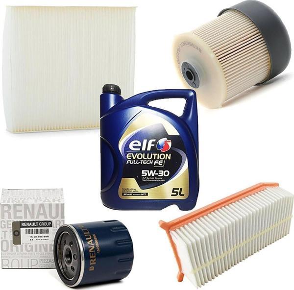 Elf Renault Clio Iv Ve Symbol Iıı Uyumlu 1.5Dci Filtre Seti Ve 5W30 Motor Yağı - Image 1