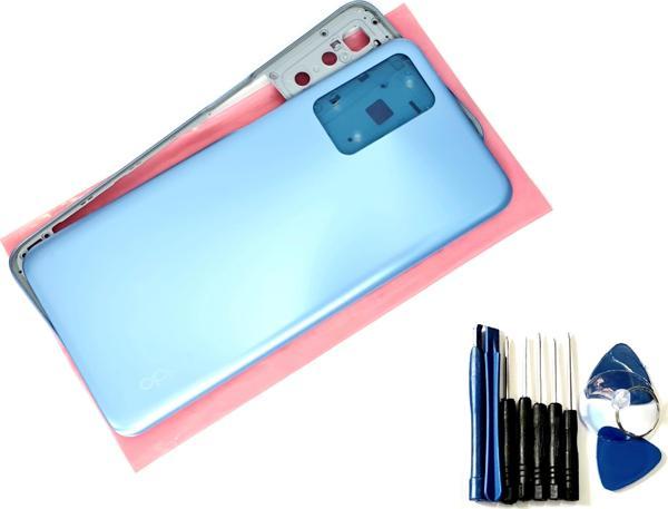Tkgz Oppo A16 KASA Arka Pil Batarya Kapağı (TAMİR SETİ) MAVİ - Image 1