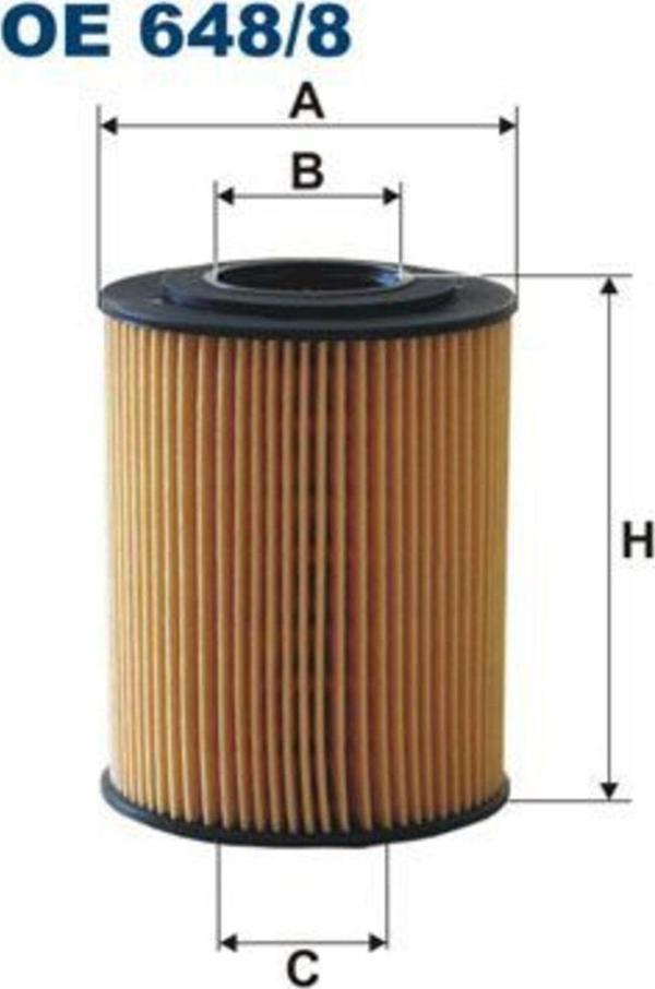 Filtron Yag Fıltresı Astra H 04-09 1.7 Cdtı/Astra J 1.7 Cdtı 10-/Corsa D 06- 1.7 Cdtı Oe648/8 Oem - Image 1
