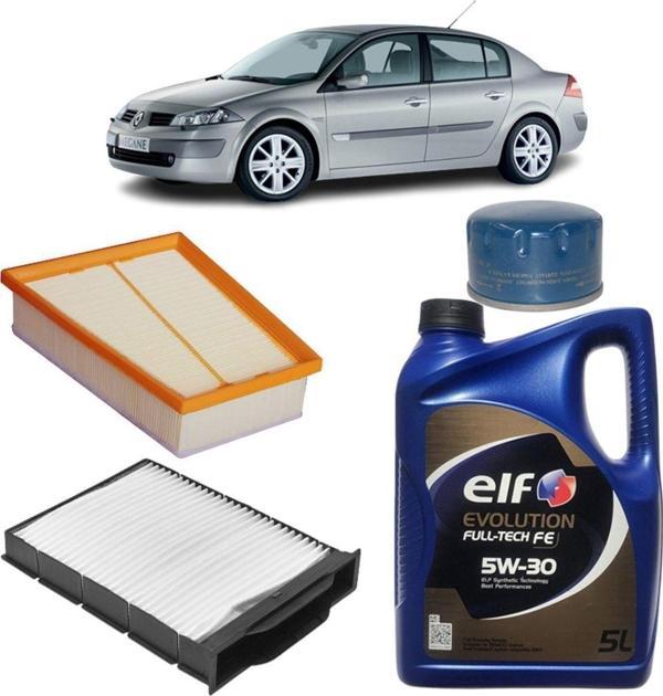 Mais Renault Megane 2 3Plus Filtre Bakım Seti 1.5 Dci Elf Yağlı 2002-2005 Kit2093C - Image 1