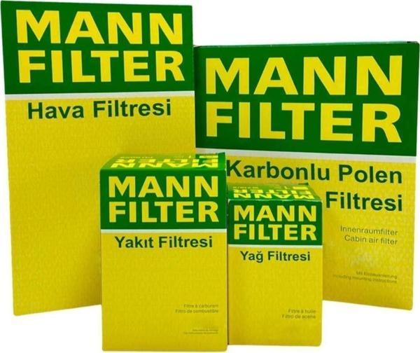 Mann Fılter Uzmanparça Audi A3 1.6 Tdı Dizel Mann Filtre Bakım Seti 2013-2019|Hava+Yağ+Yakıt+Standart Polen - Image 1