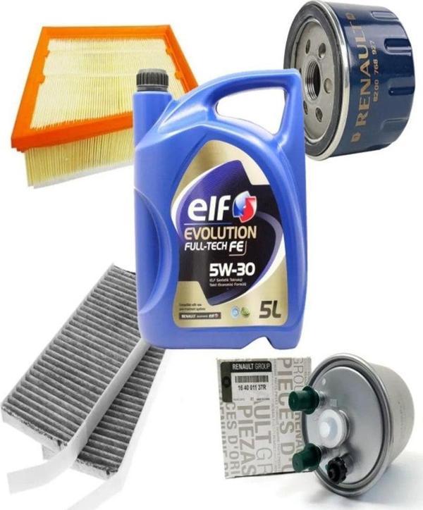 Elf Renault Latitude 1.5 Dci Filtre Bakım Uyumlu Seti 110 Bg Model 2011-2019 [Karbon 4+1 P534577S5052 - Image 1
