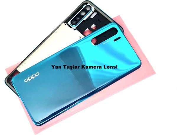 Tkgz Oppo A91 kasa Arka Pil Batarya Kapağı MAVİ - Image 1