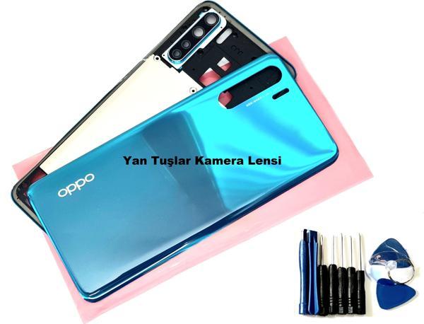 Tkgz Oppo A91 ORJ kasa Arka Pil Batarya Kapağı MAVİ - Image 1