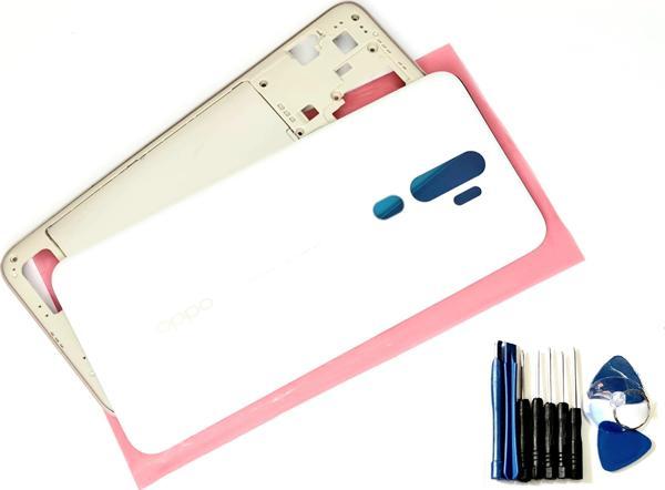 Tkgz Oppo A5 2020 ORJ Kasa Arka Pil Batarya Kapağı BEYAZ - Image 1