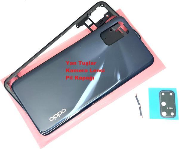 Tkgz Oppo A52 kasa Arka Pil Batarya Kapağı SİYAH - Image 1