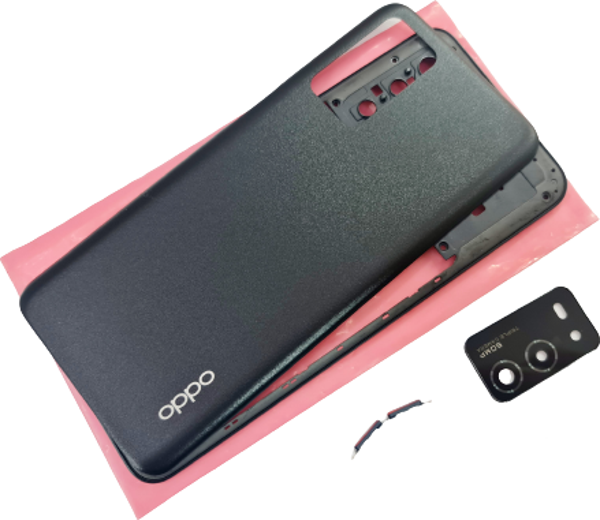 Tkgz Oppo A55 KASA Arka Pil Batarya Kapağı SİYAH - Image 1