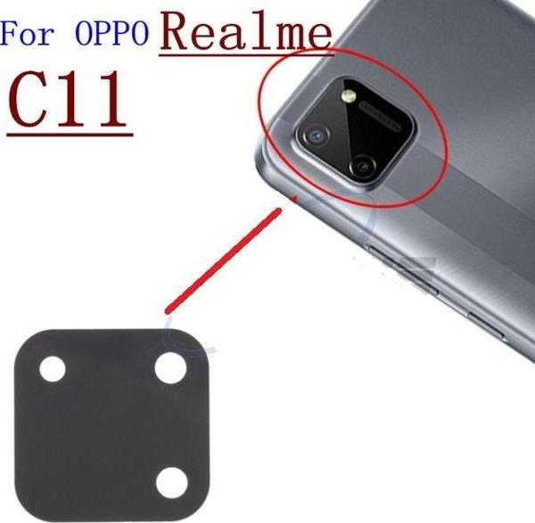 Tkgz OPPO REALME C11 Arka Kamera Camı Lens Yapışkanlı - Image 1