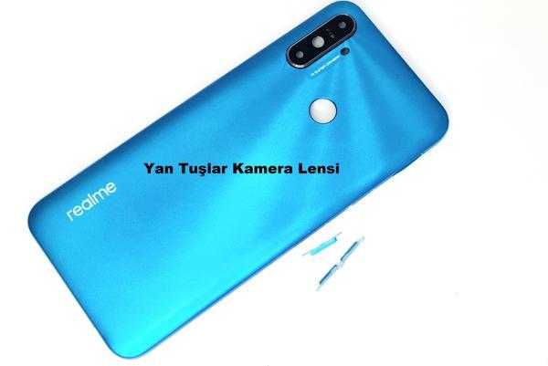 Tkgz Oppo Realme C3 Kasa Arka PİL Batarya Kapağı MAVİ - Image 1