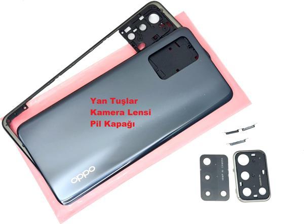 Tkgz Oppo A74 kasa Arka Pil Batarya Kapağı SİYAH - Image 1