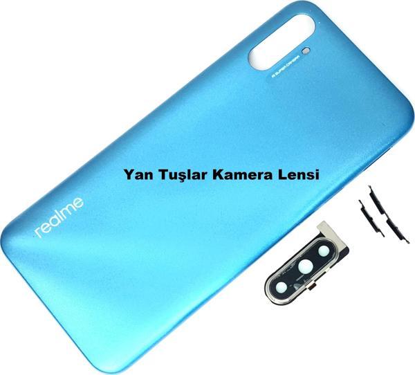 Tkgz Oppo Realme C3İ Kasa Arka PİL Batarya Kapağı MAVİ - Image 1