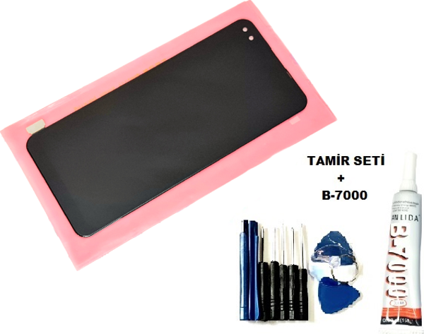 Tkgz OPPO RENO 4 LİTE Lcd Ekran Dokunmatik (B-7000+Tamir Seti) - Image 1