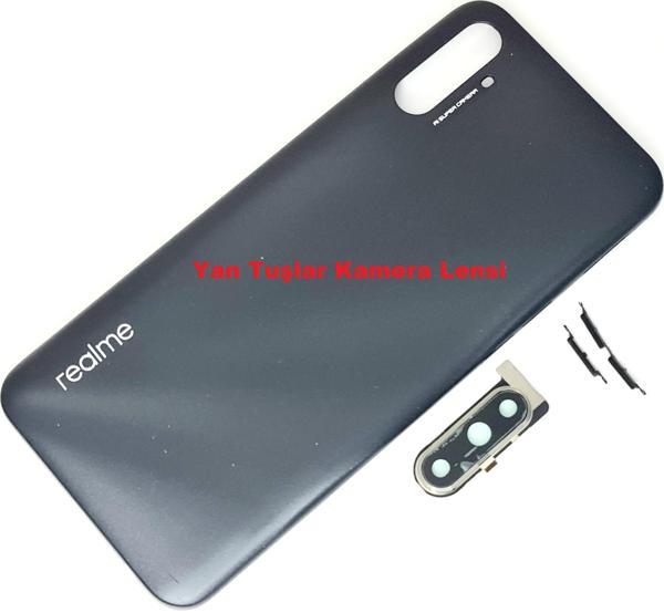 Tkgz Oppo Realme C3İ Kasa Arka PİL Batarya Kapağı SİYAH - Image 1