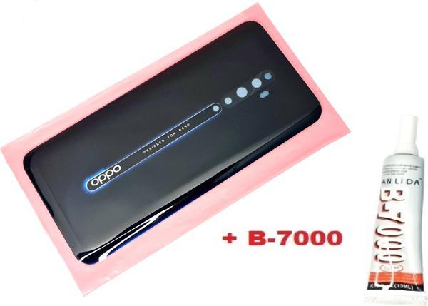 Tkgz OPPO Reno 2Z Arka Pil Batarya Kapağı (CAM+B-7000) SİYAH - Image 1