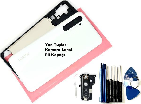 Tkgz Oppo Reno 6 FULL ORJ KASA Arka Pil Batarya Kapağı (TAMİR SETİ) BEYAZ - Image 1