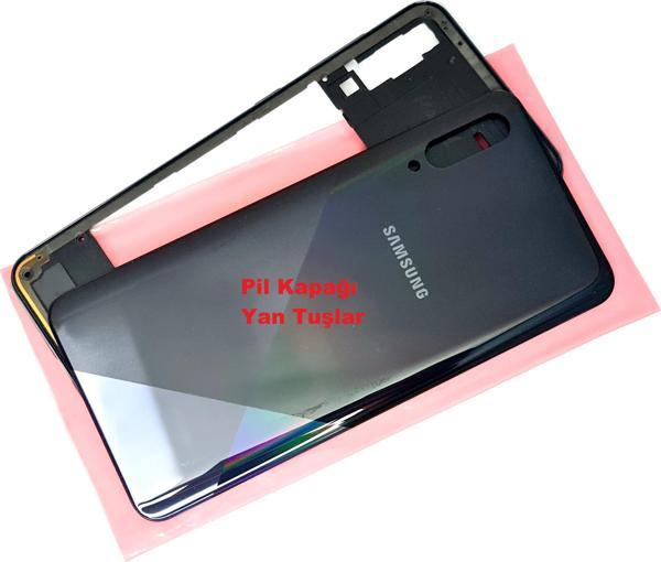 Tkgz Samsung Galaxy A30S A307 kasa Arka Pil Batarya Kapağı SİYAH - Image 1