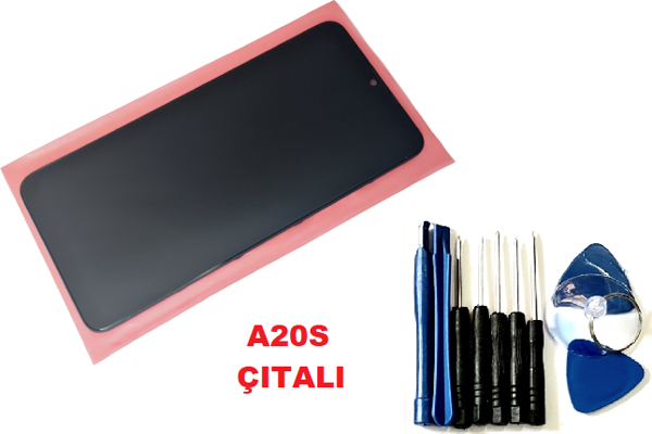 Tkgz Samsung Galaxy A20S (A207) Lcd Ekran Dokunmatik (ORJİNAL ÇITALI TAMİR SETİ) - Image 1