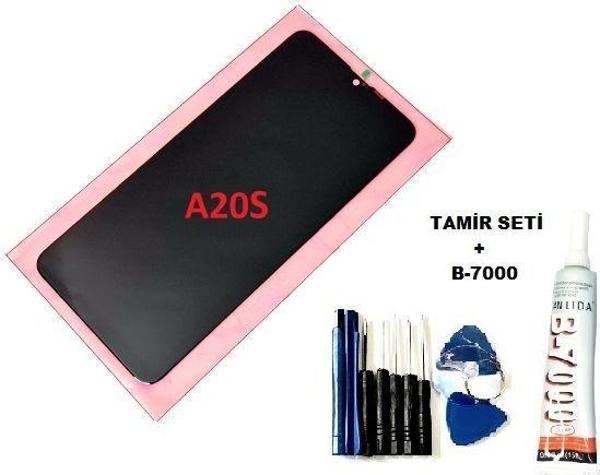 Tkgz Samsung Galaxy A20S (A207F) Lcd Ekran Dokunmatik ORJİNAL (B-7000+Tamir Seti) - Image 1