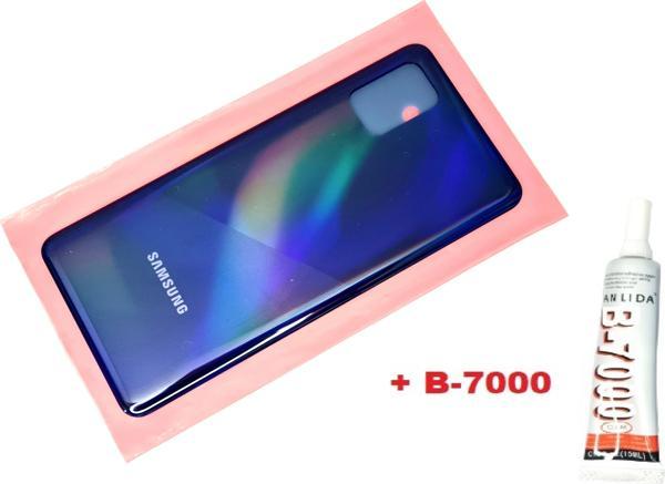 Tkgz Samsung Galaxy A31 A315 Arka Pil kapağı (B-7000) MAVİ - Image 1