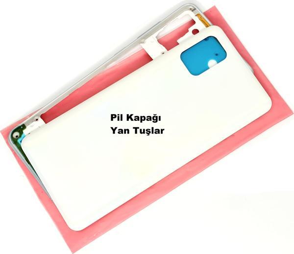 Tkgz Samsung Galaxy A31 A315 Kasa Arka Pil Batarya Kapağı BEYAZ - Image 1
