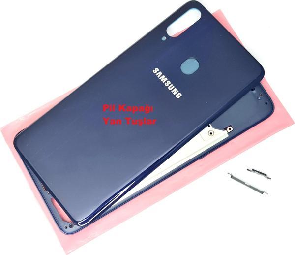 Tkgz Samsung Galaxy A20S Kasa Arka Pil Batarya Kapağı MAVİ - Image 1