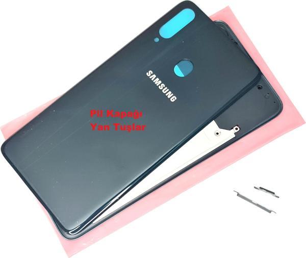 Tkgz Samsung Galaxy A20S Kasa Arka Pil Batarya Kapağı YEŞİL - Image 1
