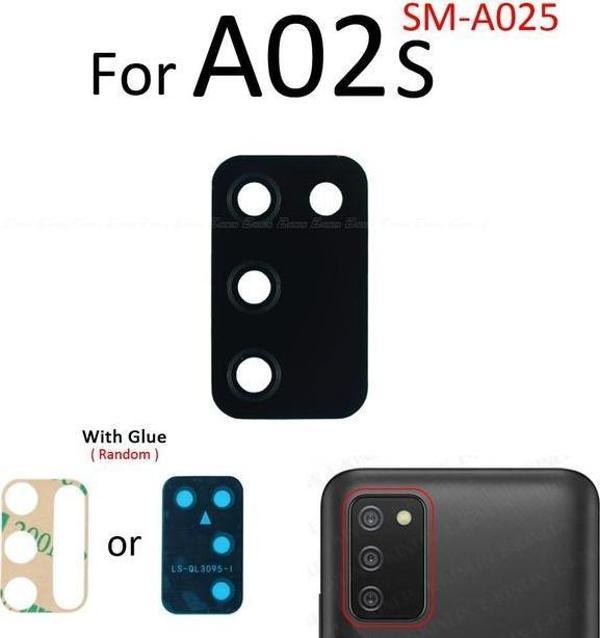 Tkgz Samsung Galaxy A02S Arka Kamera Camı Lens Yapışkanlı - Image 1