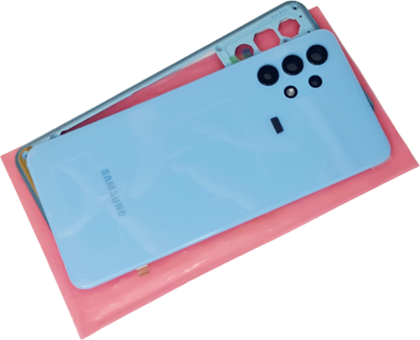 Tkgz Samsung Galaxy A32 kasa Arka Pil Kapağı (Orijinal FULL) MAVİ - Image 1