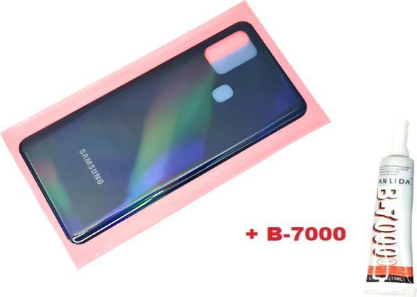 Tkgz Samsung Galaxy A21S A217 Arka Pil Batarya Kapağı (B-7000) SİYAH - Image 1