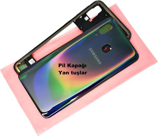 Tkgz Samsung Galaxy A40 A 405 Kasa Arka Pil Batarya Kapağı SİYAH - Image 1