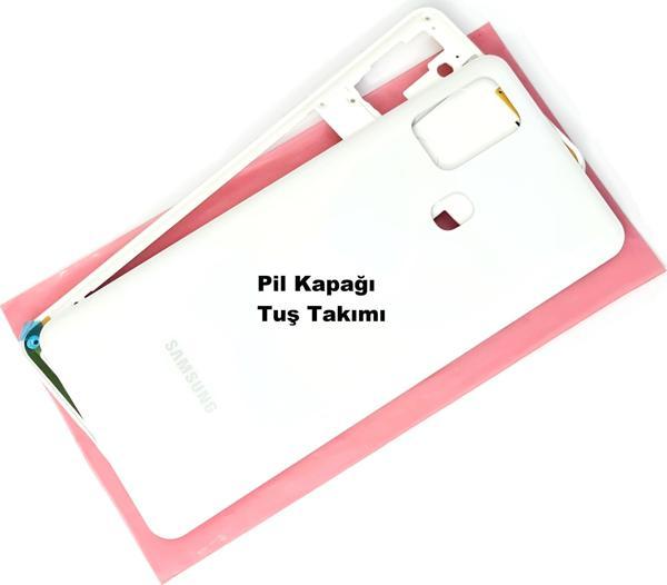 Tkgz Samsung Galaxy A21S KASA Arka Pil Batarya Kapağı BEYAZ - Image 1