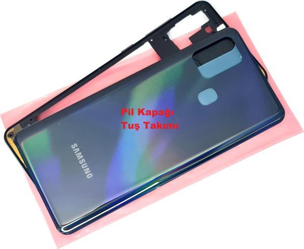Tkgz Samsung Galaxy A21S KASA Arka Pil Batarya Kapağı SİYAH - Image 1