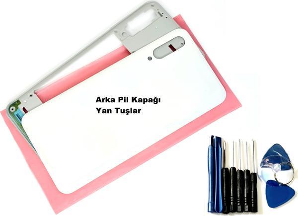 Tkgz Samsung Galaxy A50S A507 KASA Arka Pil Batarya Kapağı (TAMİR SETİ) BEYAZ - Image 1