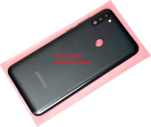 Tkgz Samsung Galaxy M11 KASA Arka Pil Batarya Kapağı Siyah - Image 1