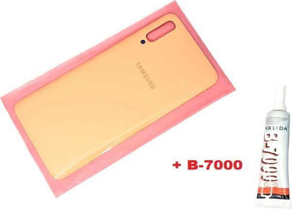 Tkgz Samsung Galaxy A70 A705 Arka Pil kapağı (B-7000) TURUNCU - Image 1