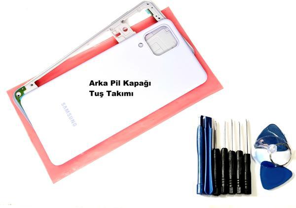 Tkgz Samsung Galaxy A22 A225 4G KASA Aka Pil Batarya Kapağı (TAMİR SETİ) MAVİ - Image 1