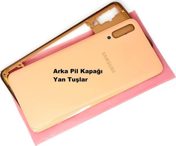Tkgz Samsung Galaxy A70 A705 kasa Arka Pil Kapağı GOLD - Image 1