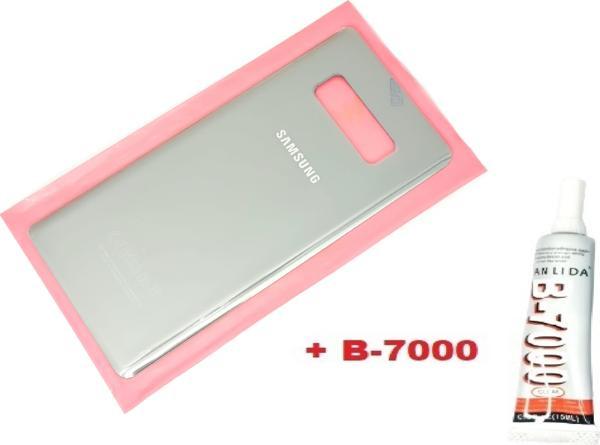 Tkgz Samsung Galaxy NOTE 8 Arka Pil Batarya Kapağı (CAM+B-7000) GRİ - Image 1
